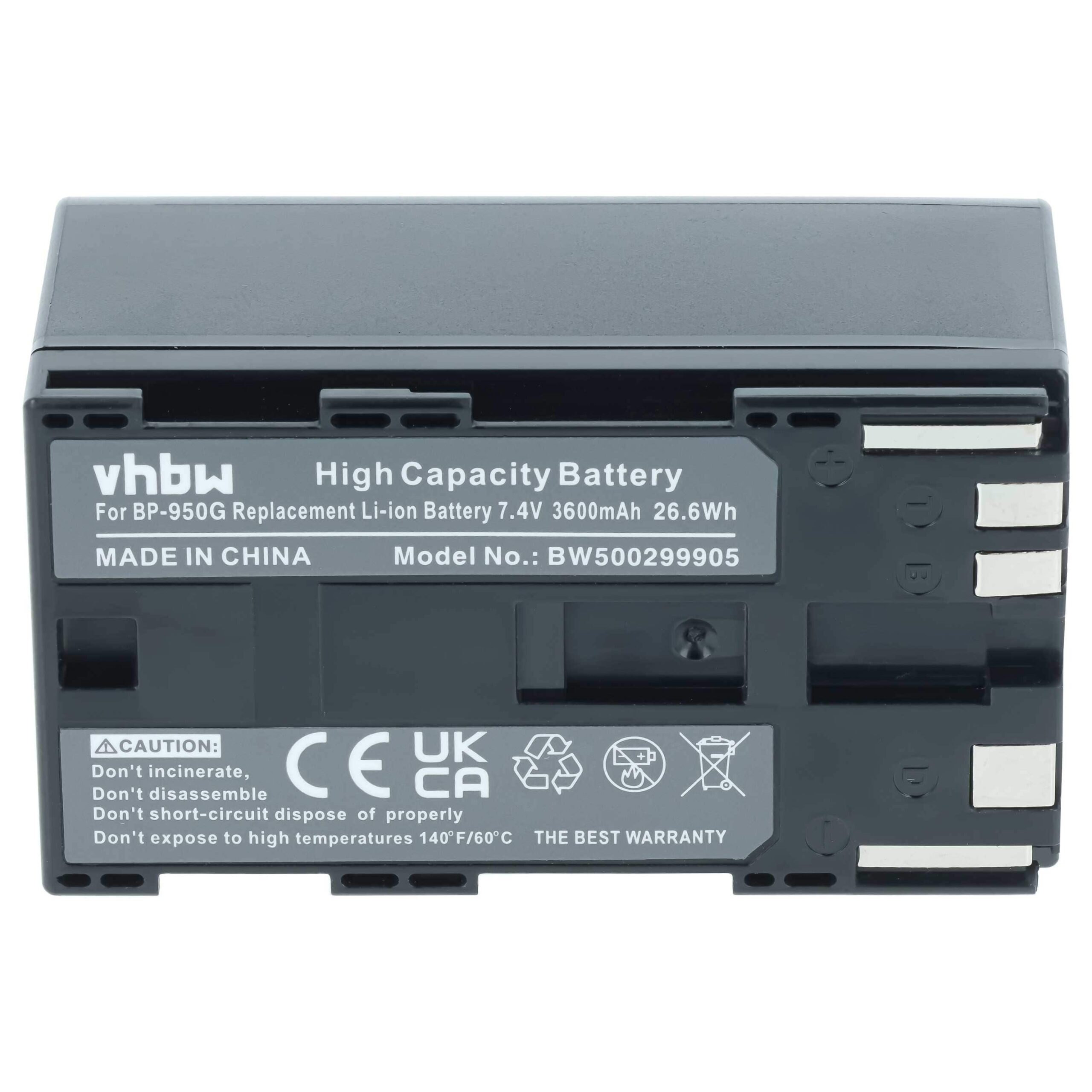 Bateria vhbw para Câmara Canon BP-975, BP-955, BP-925, BP-950G - 3600 mAh 7.4 V - Image 3
