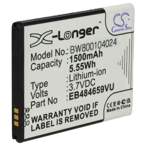 Bateria para Telemóvel compatível com Samsung EB484659VA, EB484659VABSTD, EB484659VU - 1500 mAh 3.7 V Li-Ion vhbw