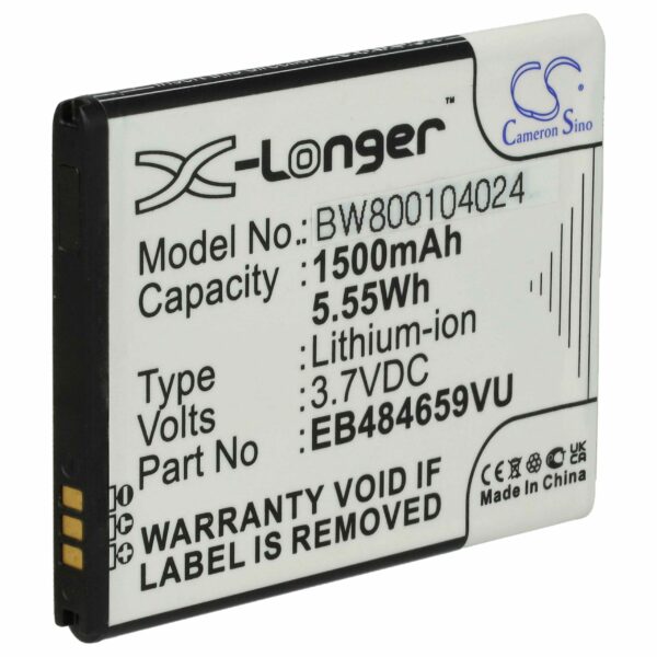 Bateria para Telemóvel compatível com Samsung EB484659VA, EB484659VABSTD, EB484659VU - 1500 mAh 3.7 V Li-Ion vhbw