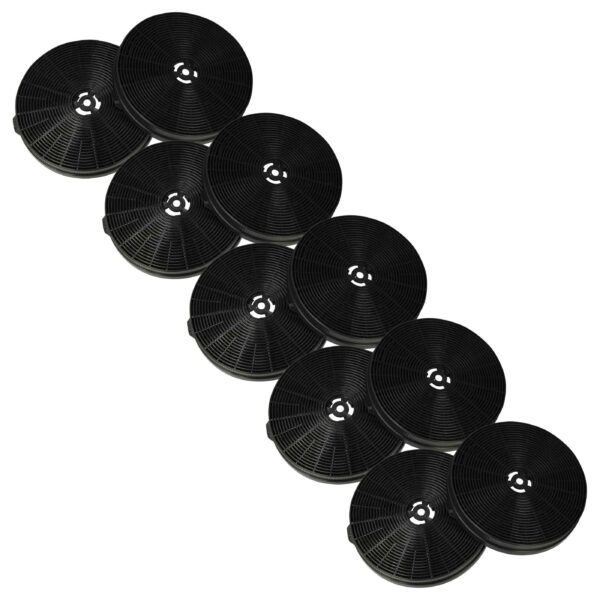 10x Filtro de Carvão Ativado Substituição Belling 082663849 para Exaustor Bomann - 17,5 cm