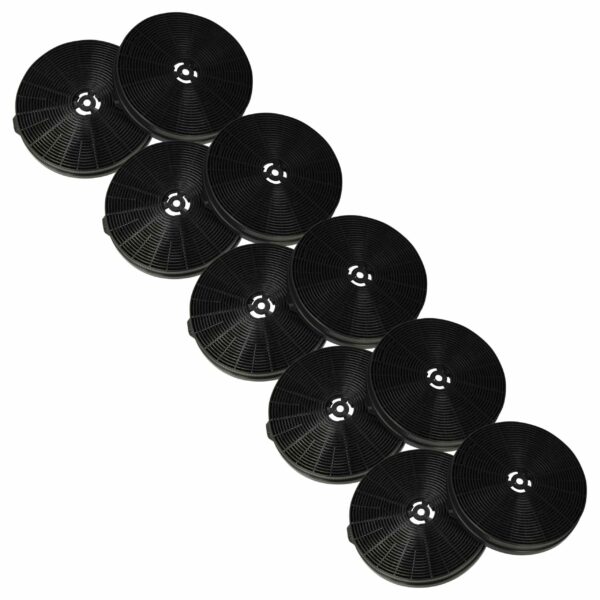 10x Filtro de Carvão Ativado Substituição Belling 082663849 para Exaustor Bomann - 17,5 cm