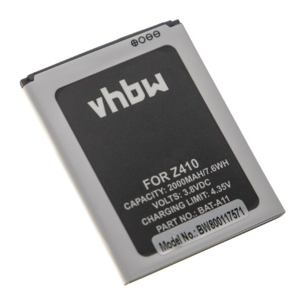 Bateria vhbw para Acer KT.0010K.007, BAT-A11 - 2000 mAh 3.8 V Li-Ion