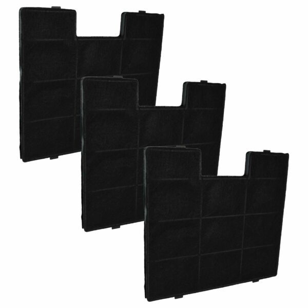 Filtro de Carvão Ativado para Coifa Zelmer Amica 1060042 - Conjunto de 3 Unidades (23,4 x 24,6 x 1,3 cm)