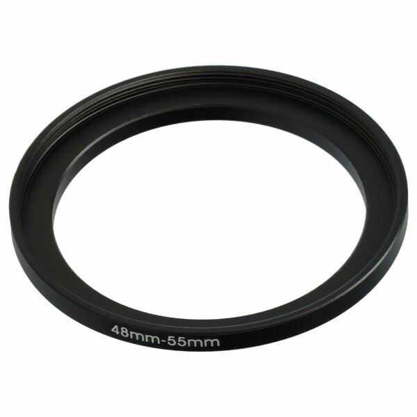 Anel Adaptador Step-Up vhbw 48 mm para 55 mm para Objetivas de Câmara Fotográfica