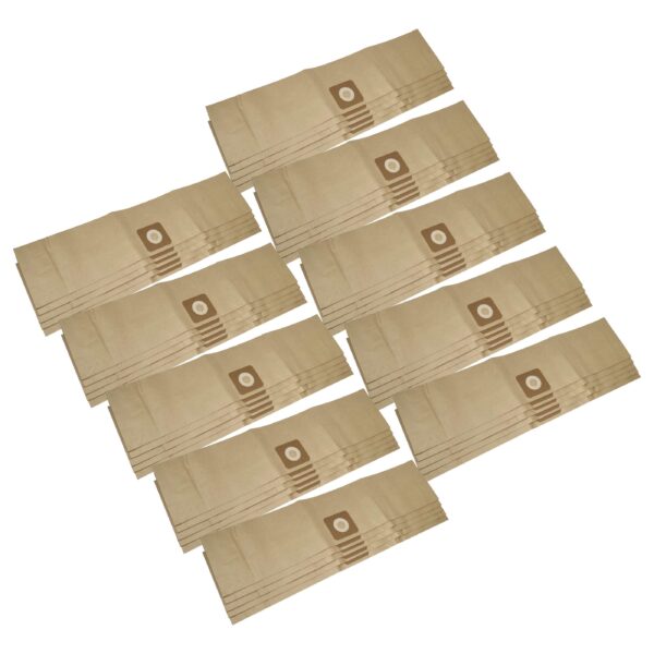 50x Sacos para Aspirador vhbw para Bosch UniversalVac 15 - Papel