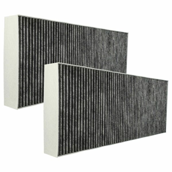 2x Filtro de Carvão Ativado para Bosch 9001171882, 17004082 - 46 x 19,1 x 5 cm
