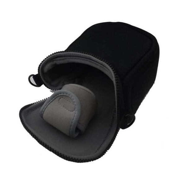 Bolsa de Transporte vhbw para Câmaras Fujifilm, JVC, Panasonic, Nikon - Preto, 151 x 150 x 76 mm com alça