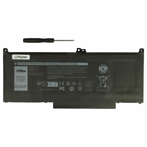 Bateria vhbw para Dell 05VC2M, MXV9V - 7400 mAh 7.6 V Li-polímero