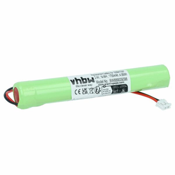 Bateria de Emergência vhbw para BAES Kaufel 2 KRT 1551 - Ni-MH 2.4V 1700mAh (Substitui 105BAT097)