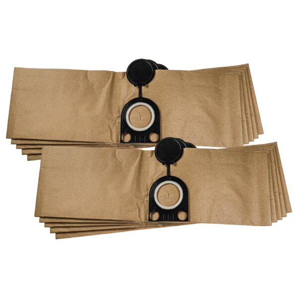 10x Sacos para Aspirador vhbw para Metabo AS 20 L, AS 1200 - Papel