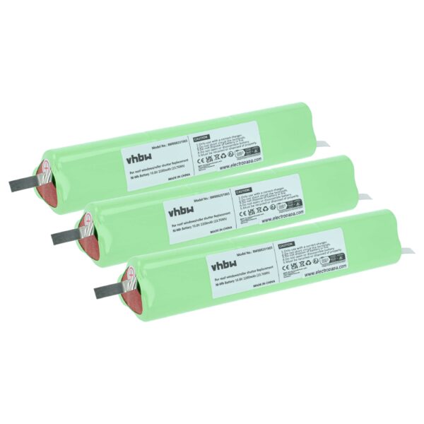 Bateria vhbw para estore Velux 946933, 946987, 946930 - 2200 mAh 10.8 V NiMH (3 unidades)