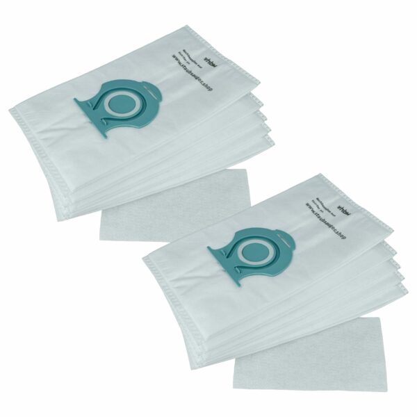Conjunto de Filtro e Sacos para Aspirador Miele CO XXL, TU XXL - vhbw (12 peças)