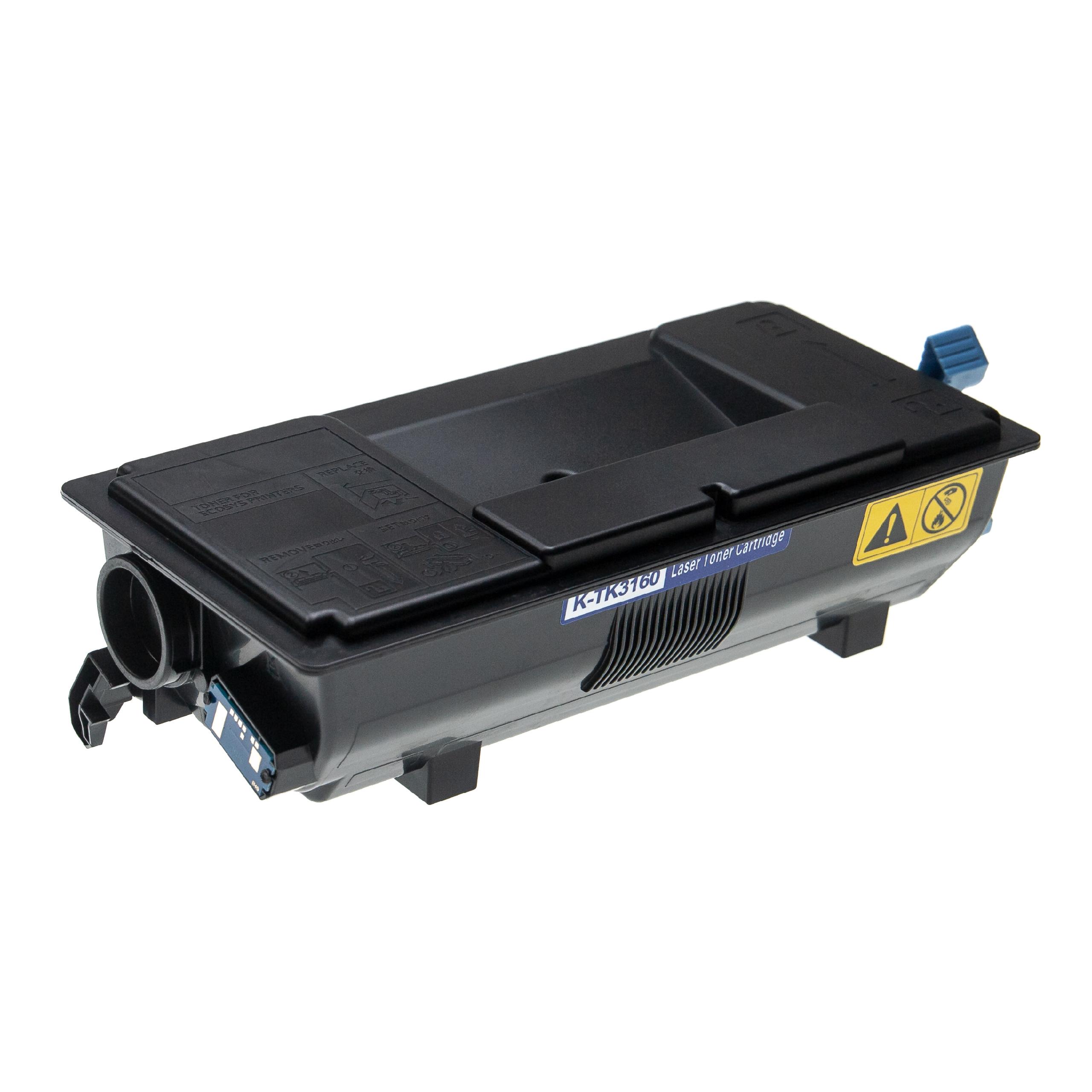5x Toner Kyocera TK-3160 + Recipiente de Desperdício vhbw - Preto - Image 4