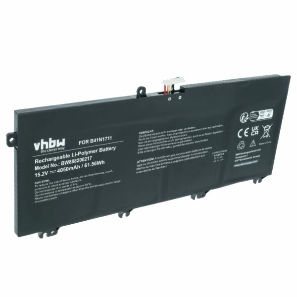 Bateria vhbw para Asus - Substitui 0B200-02730100, B41N1711 - 4050 mAh 15.2 V Li-polymer