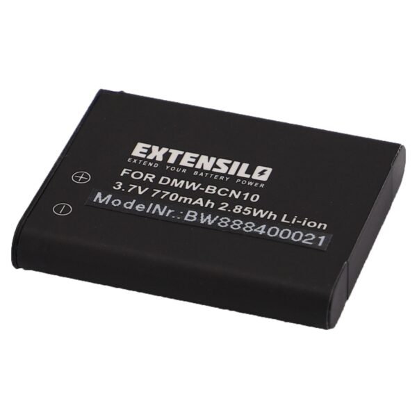 2x Bateria EXTENSILO para Leica BP-DC14, Panasonic DMW-BCN10 - 770mAh, 3.7V