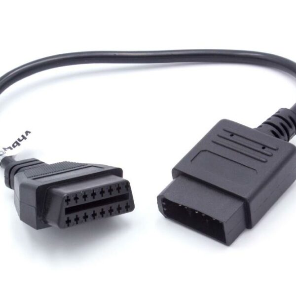 Adaptador OBD2 14 Pinos OBD1 para OBD2 - Alfa Romeo, Fiat, Lancia, Nissan