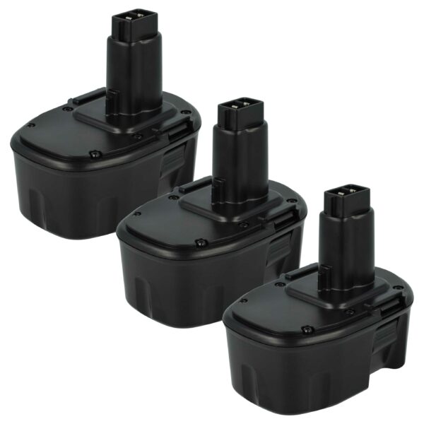 3x Bateria vhbw 14.4V 3000 mAh NiMH compatível com Dewalt DE9092, DE9091, DE9094, DC9091, DE9038