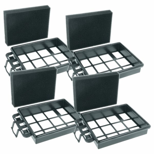 4x Filtro de Espuma Hanseatic 4379046385 para Aspirador Hanseatic - vhbw