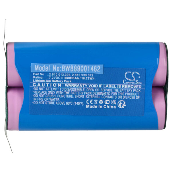 Bateria vhbw para Dremel 2.610.013.393, 2.610.930.072 - 2600 mAh, 7.2 V, Li-Ion