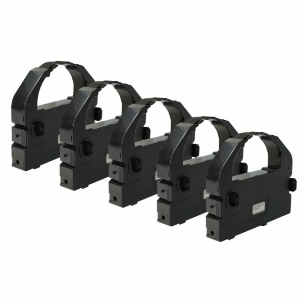 5x Fita de Tinta para Impressora Matricial Unisys S015016 - Preta