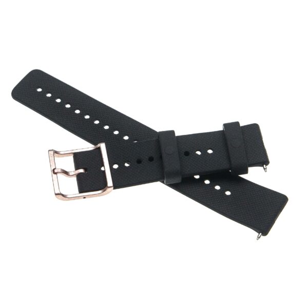 Pulseira para Smartwatch Polar - 12,8 + 9,1 cm, silicone, preto e rosa-metálico