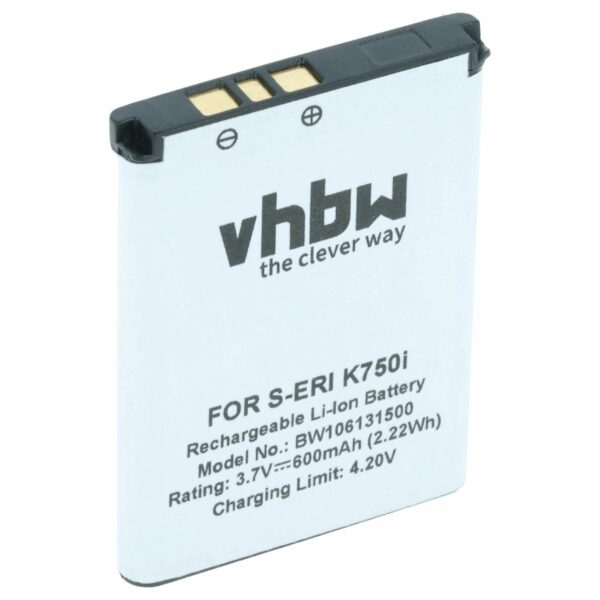 Bateria para Telemóvel compatível com Sony-Ericsson BST-37 - 600 mAh 3.7 V Li-Ion