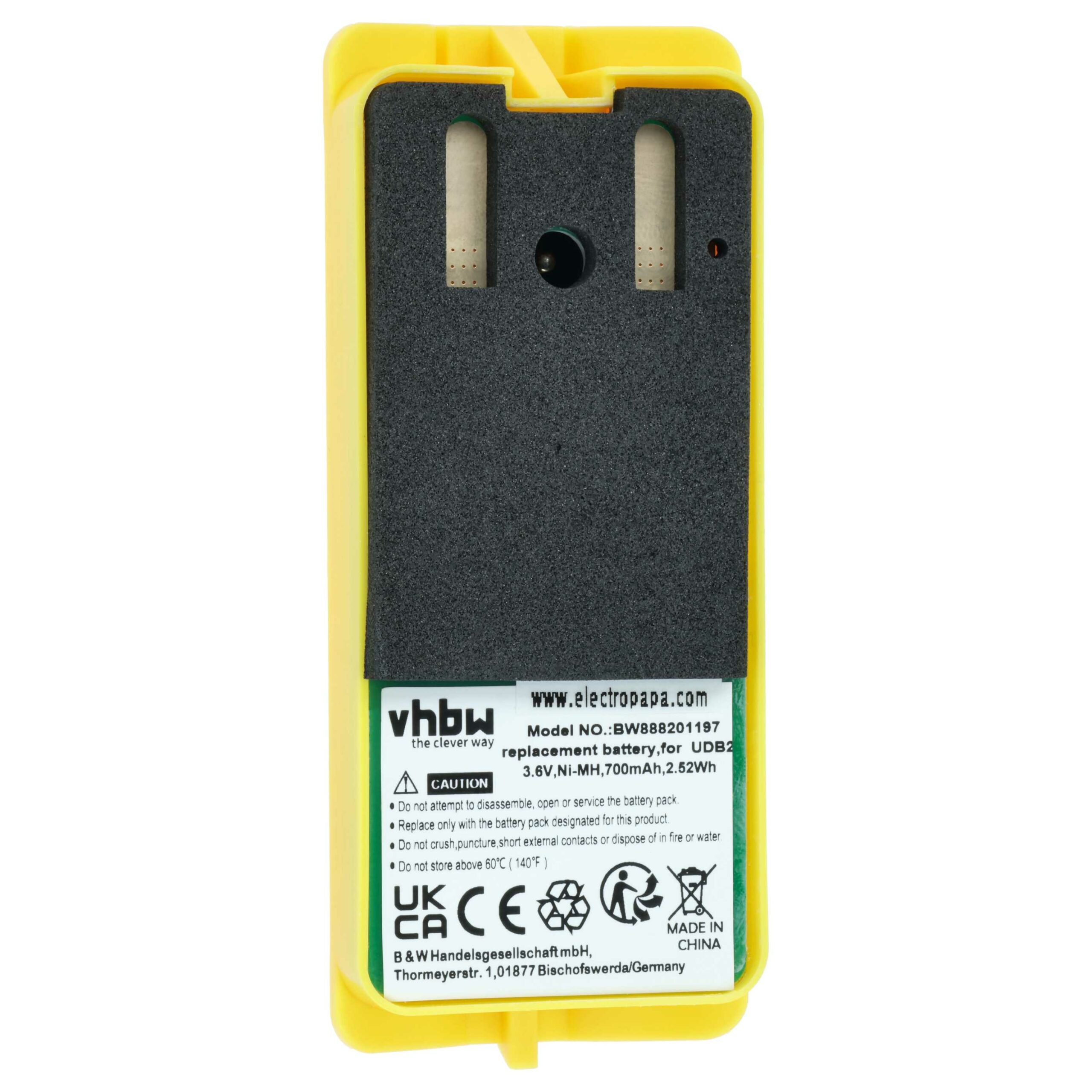 Bateria vhbw 5x para Rádio JAY UDB2 - 700 mAh 3.6 V NiMH - Image 3