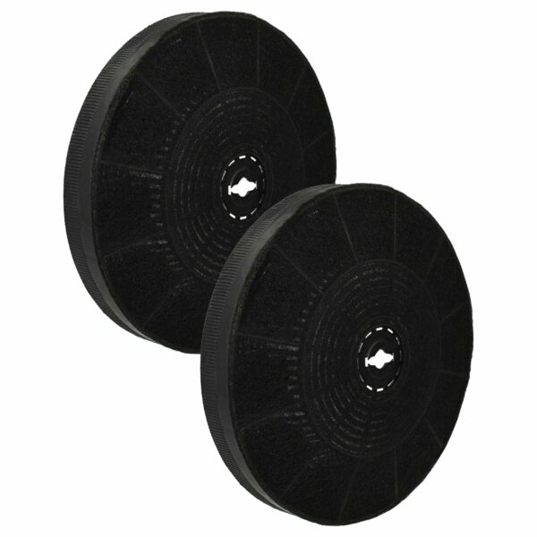 2x Filtro de Carvão Ativado Compatível com Gorenje 185358 para Campânula - 19 cm vhbw