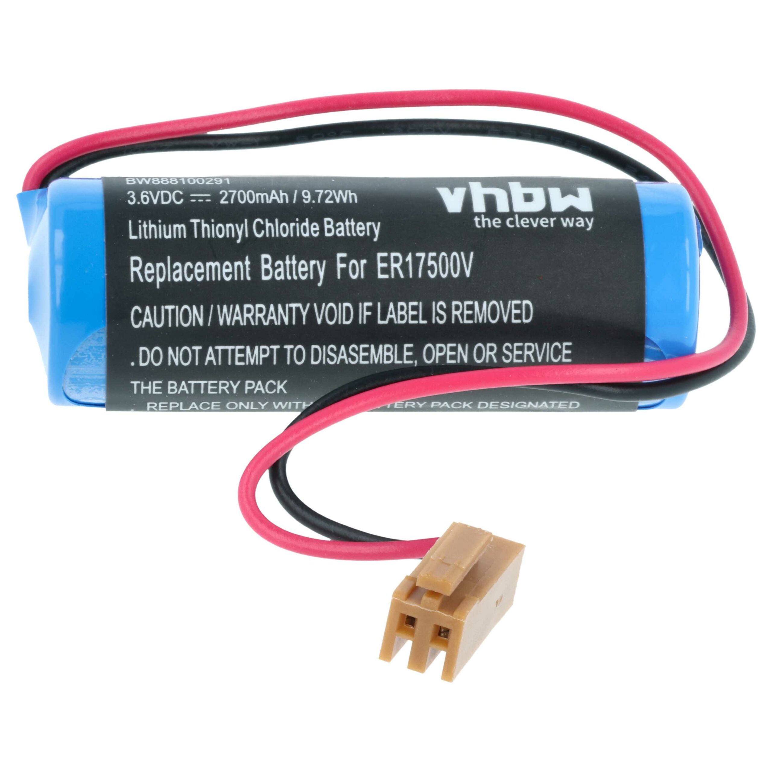 Bateria vhbw ER17/33 para Controlador CNC Omron - 2700 mAh 3.6V Li-MnO2 - Image 4
