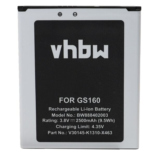Bateria para Telemóvel compatível com Gigaset V30145-K1310-X463 - 2500 mAh 3.8 V Li-Ion