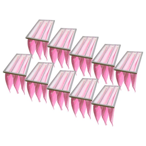 10x Filtro de Bolsas F7 vhbw para Sistema de Ventilação e Ar Condicionado 59,3 x 28,8 x 5,8 cm