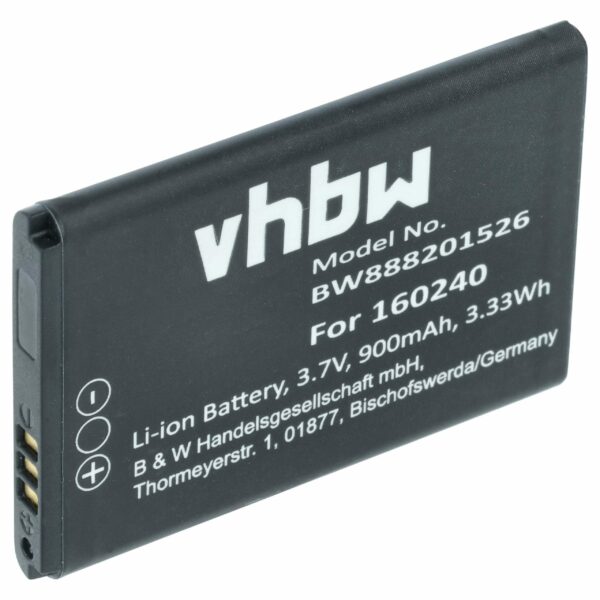 Bateria para Auriculares Wireless Steelseries 160240 - 900 mAh 3.7 V Li-Ion vhbw