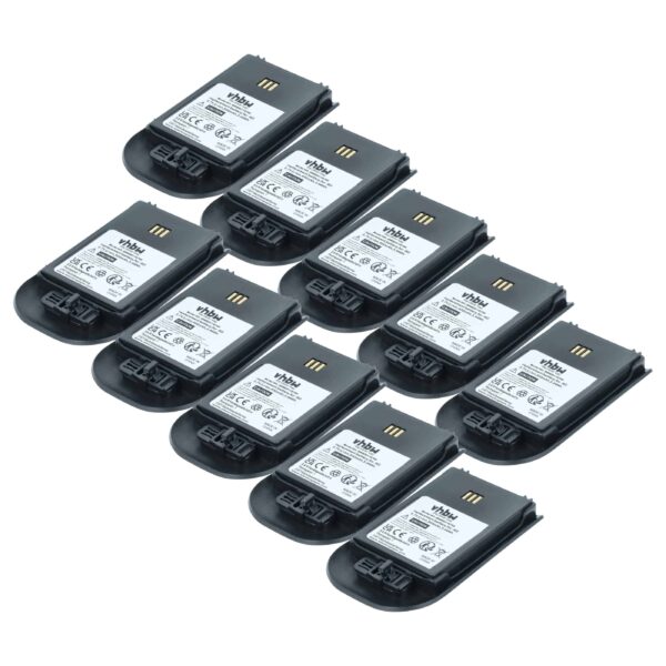 Pack de 10 Baterias vhbw Alcatel 3BN78404AA para Telefones Fixos Ericsson - 930 mAh 3.7 V Li-Ion