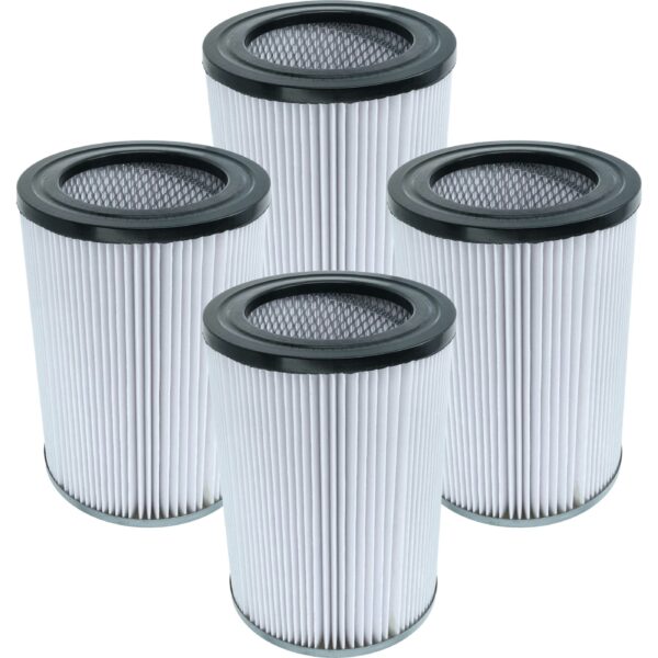 Conjunto de 4 Filtros de Substituição vhbw para Aspiradores Cleancraft 7010335, Classe H14