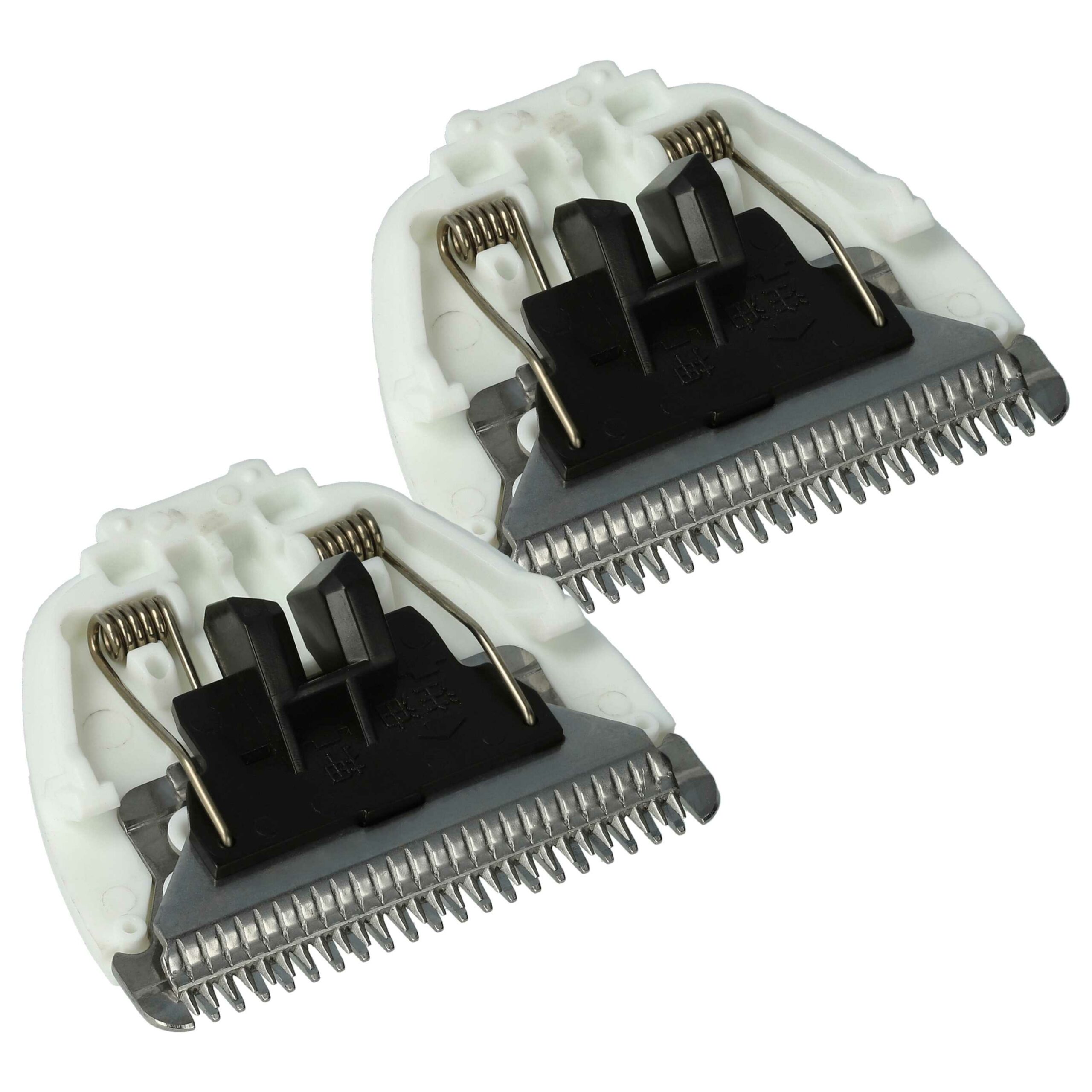 2 cabeças de corte vhbw para Panasonic WER9714Y, WER9714 - branco