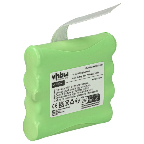 Bateria vhbw para Midland BATT6R, BATT-6R - 700 mAh 4.8 V NiMH