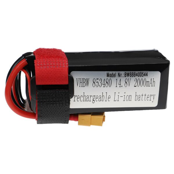 Bateria vhbw para Modelismo - 2000 mAh, 14.8 V Li-polymer, XT60