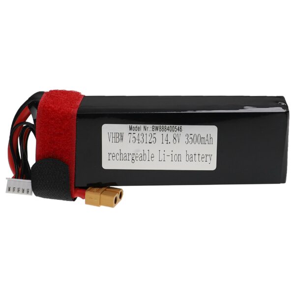 Bateria vhbw para Modelismo - 3500 mAh, 14.8 V, Li-Polímero, XT60