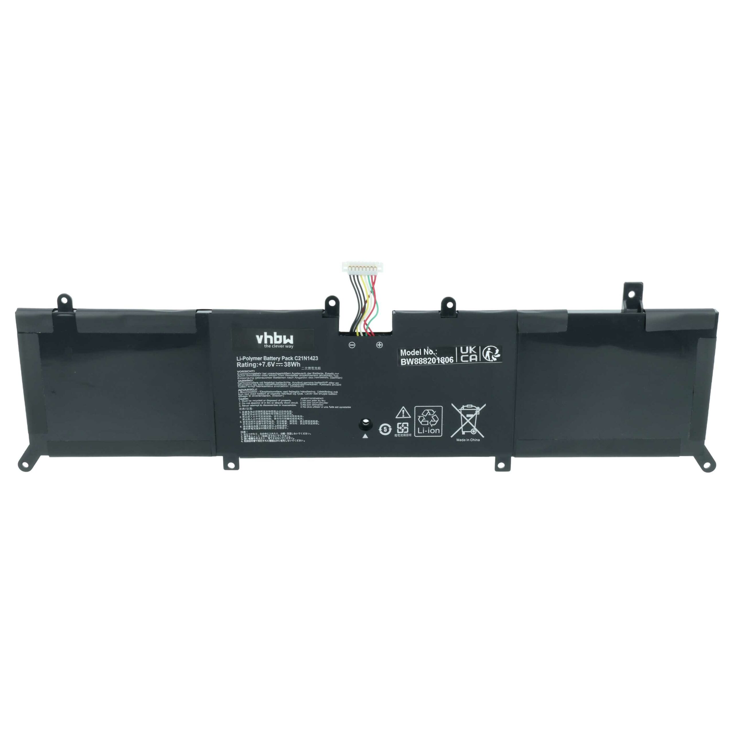 Bateria vhbw para Asus C21N1423, 0B200-01360100 - 4900 mAh 7.6 V Li-polymer - Image 3