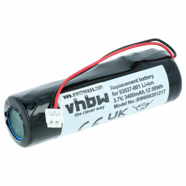 Bateria vhbw para Wahl 93837-001, 93837-200 - 3400 mAh 3.7V Li-Ion