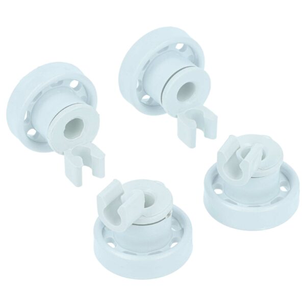 4x Rodas para Cesto Inferior de Máquina de Lavar Loiça vhbw - Compatível Bosch, Hanseatic (⌀ 14 mm)