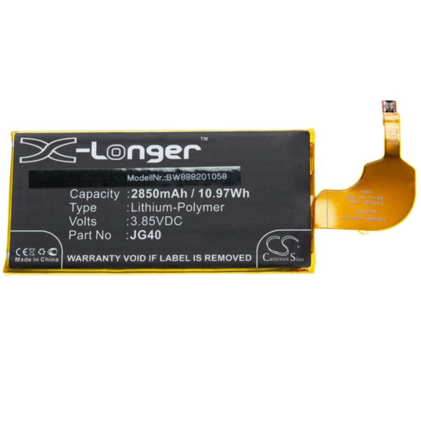 Bateria para Telemóvel vhbw compatível com Motorola JG40 - 2850 mAh 3.85 V Li-Polymer