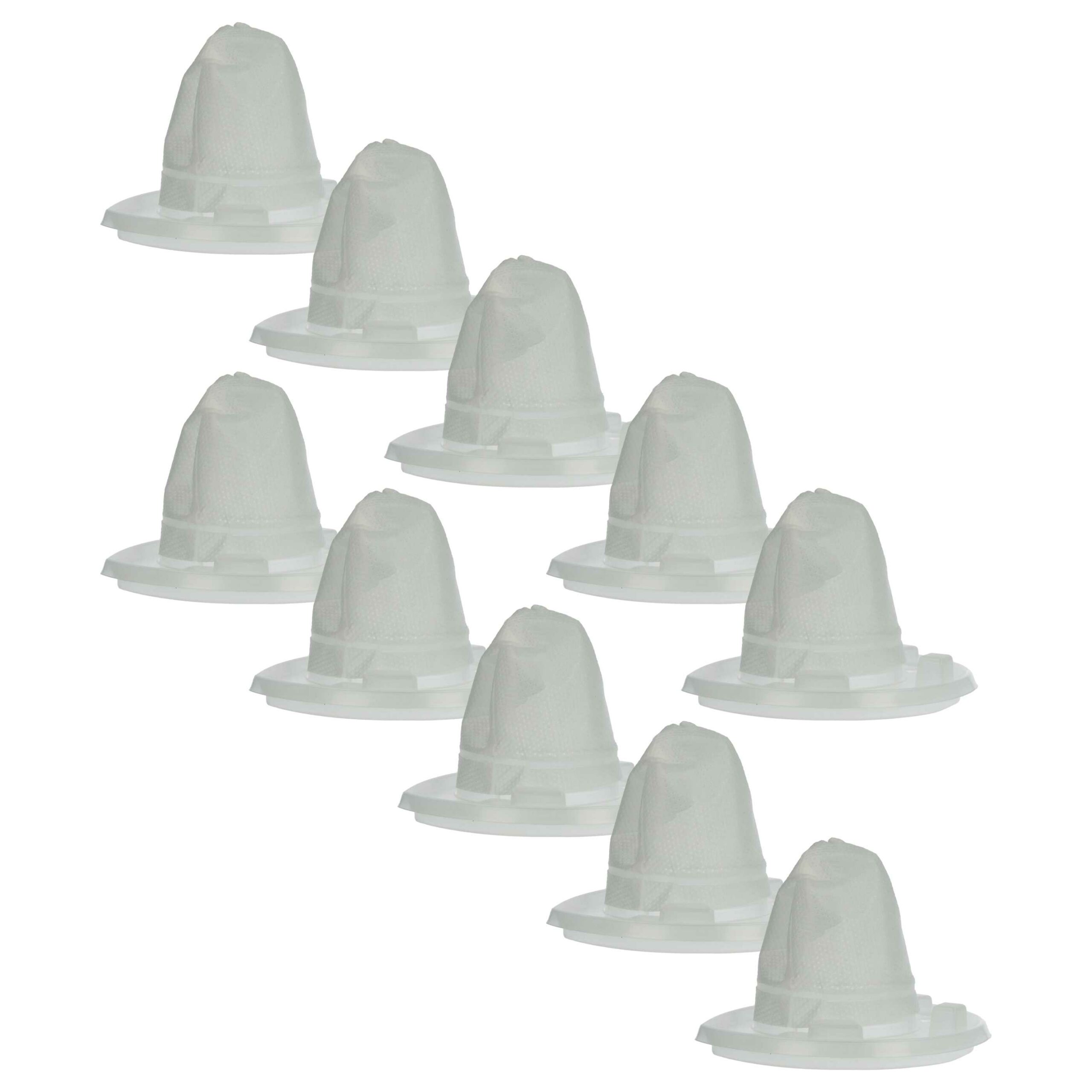 10x Filtro de pó fino vhbw para aspirador Black & Decker (substitui 90568496, VF110)