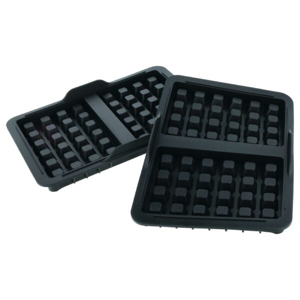 2x Molde de Waffles vhbw para Ninja AirFryer AF400EU, AF451EU, AF500EU - Silicone