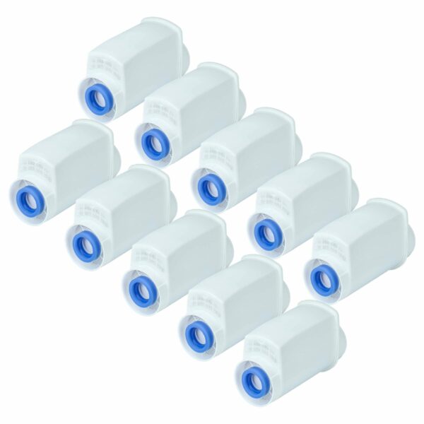 Pack com 10 Filtros de Água vhbw para Máquinas de Café Bosch, Siemens, Neff e compatíveis - Branco