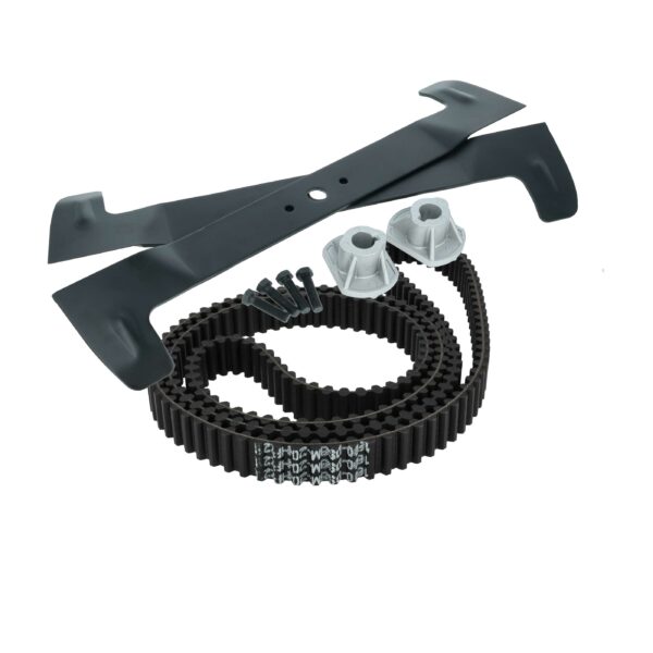 vhbw 11x Lâmina e Correia em V para Cortadores de Relva Brill CG82004341, CG82004340 - Preto