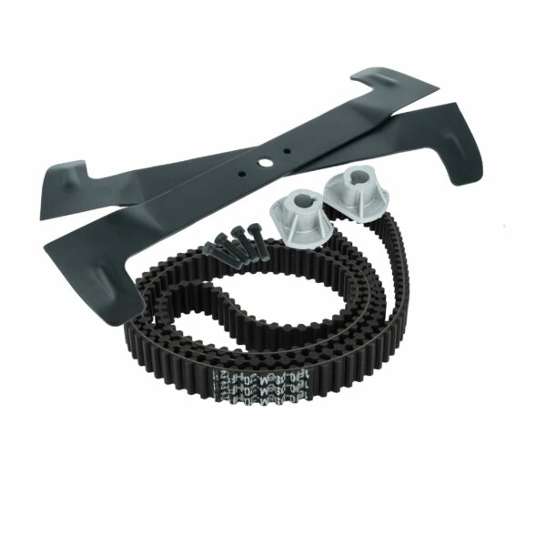 vhbw 11x Lâmina e Correia em V para Cortadores de Relva Brill CG82004341, CG82004340 - Preto