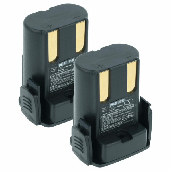Bateria vhbw para Aesculap GT201 - 2 Unidades 1600 mAh 7.4 V Li-Ion