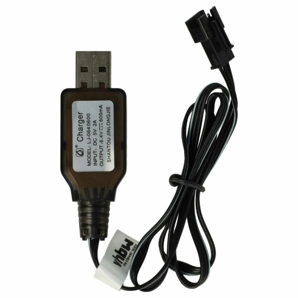 Cabo de Carregamento USB para Baterias RC com Conector SM-3P - 60 cm 6.4 V