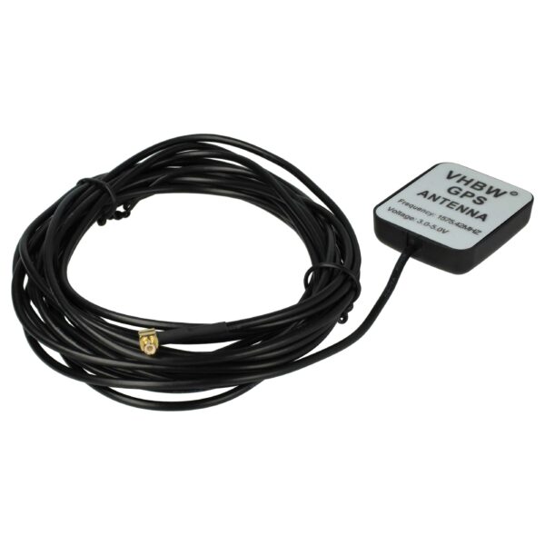 Antena GPS com Base Magnética para T-MOBILE, Garmin, TomTom, Sony e outros - Conector MCX, 5 m, Preta